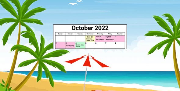September 2022 Shop Holiday – Shipping Cut-Off