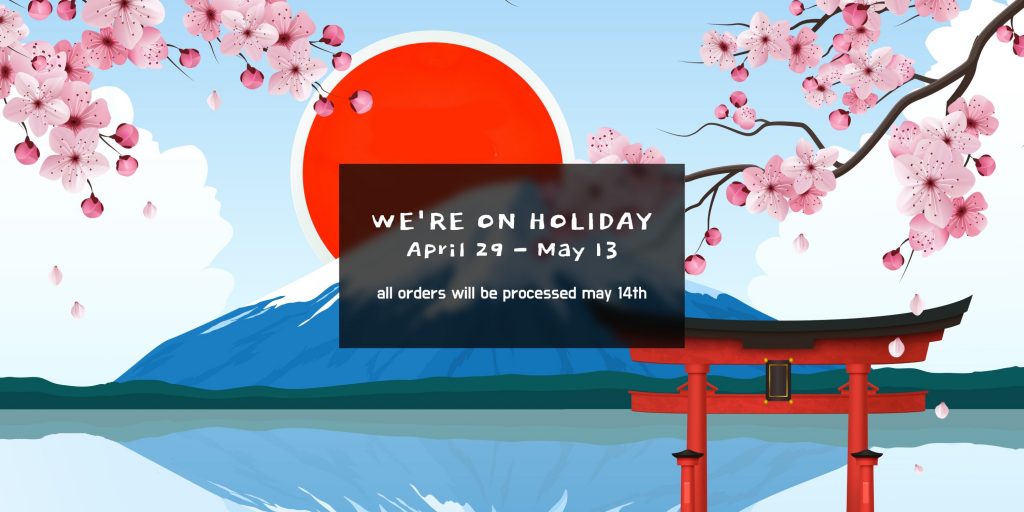 we're on holiday in japan!